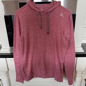 Rhoback Heathered Maroon Pullover Hoodie